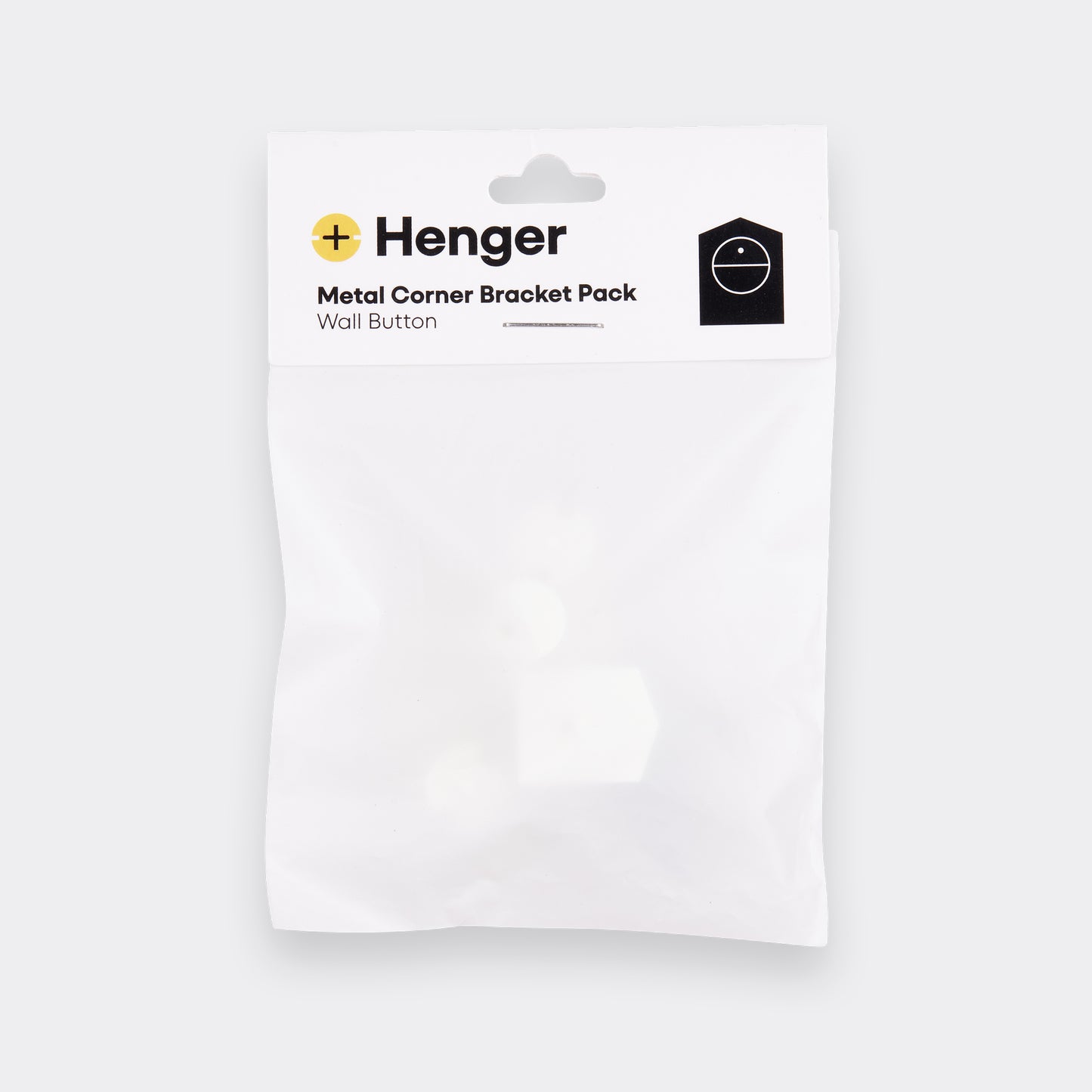Metal Corner Bracket Pack - Wall Button